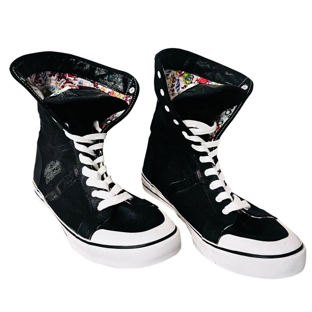 VANS Kim Saigh Tattoo Artist Extreme High Top Sneaker Shoes Sz 11 Vintage